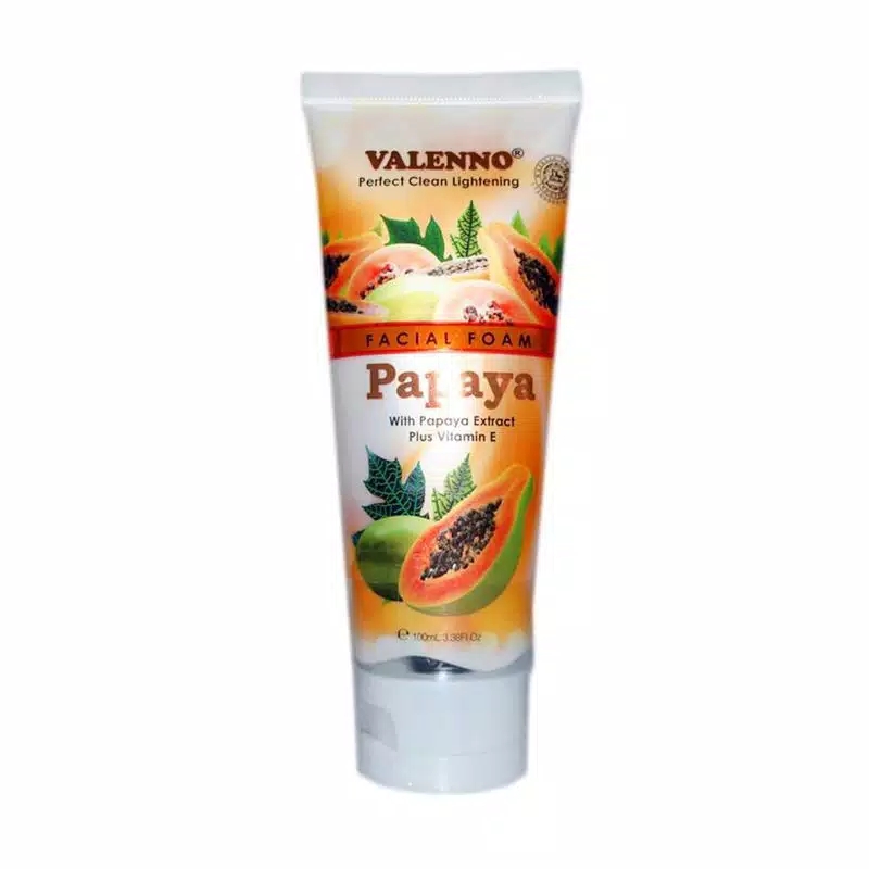 Terlaris valenno pepaya facial foam